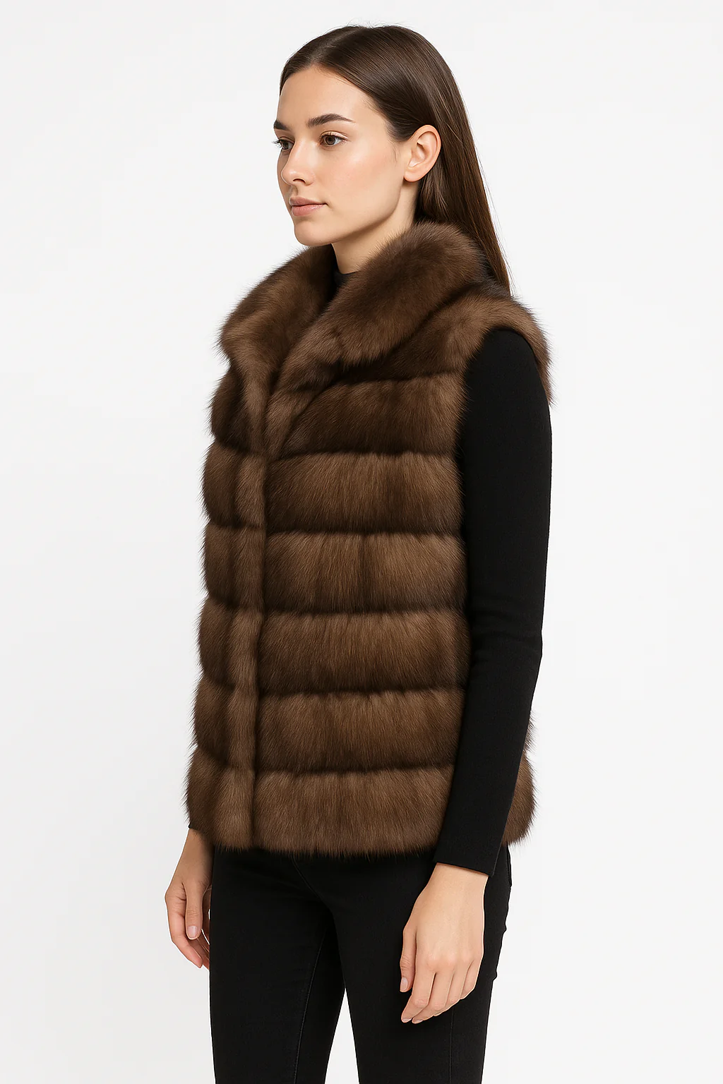 TIP DYED BARGUZINE SABLE  VEST - Image 3