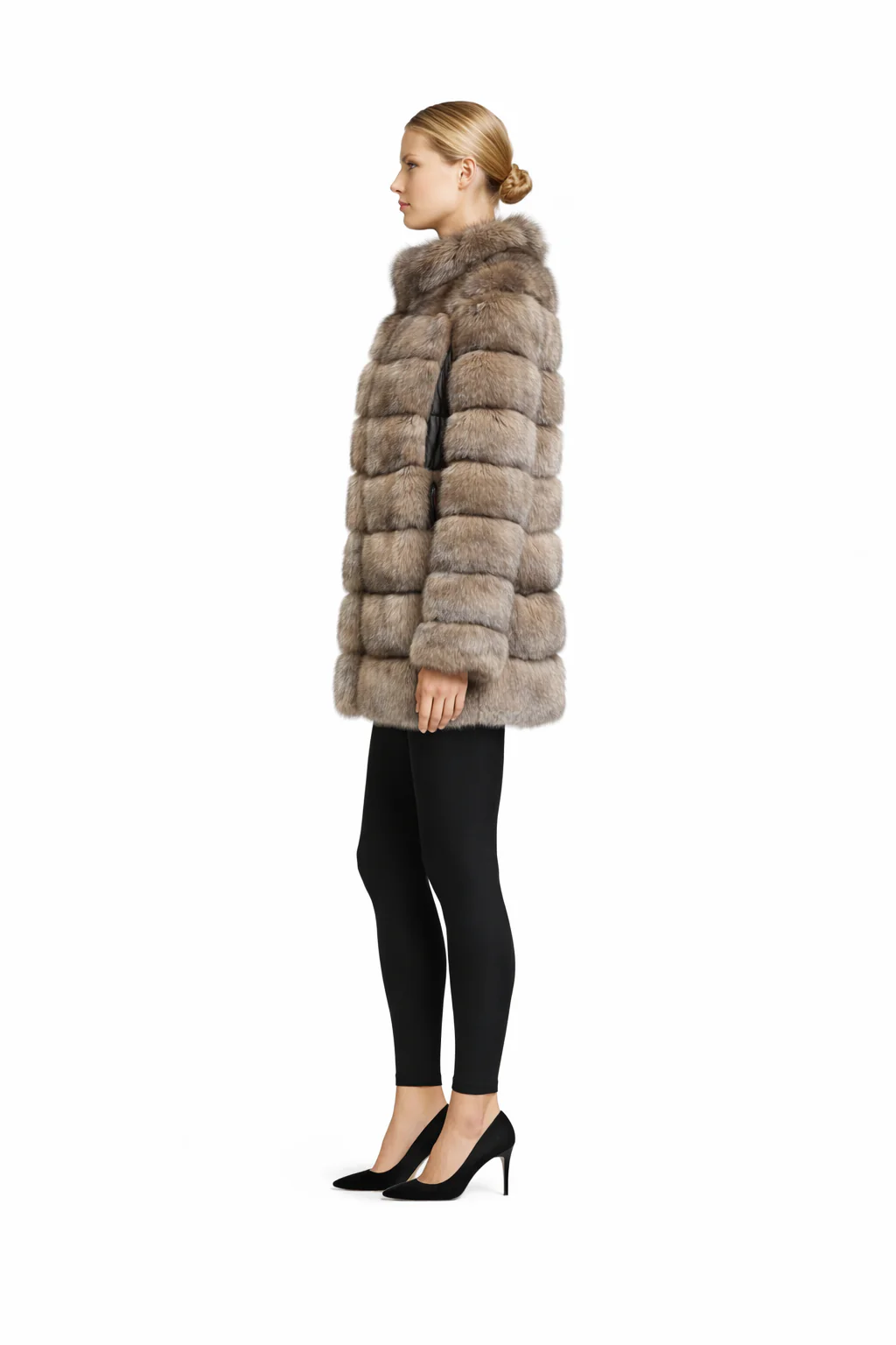 29" Tip-Dyed Silvery Russian Sable Jacket - Image 3