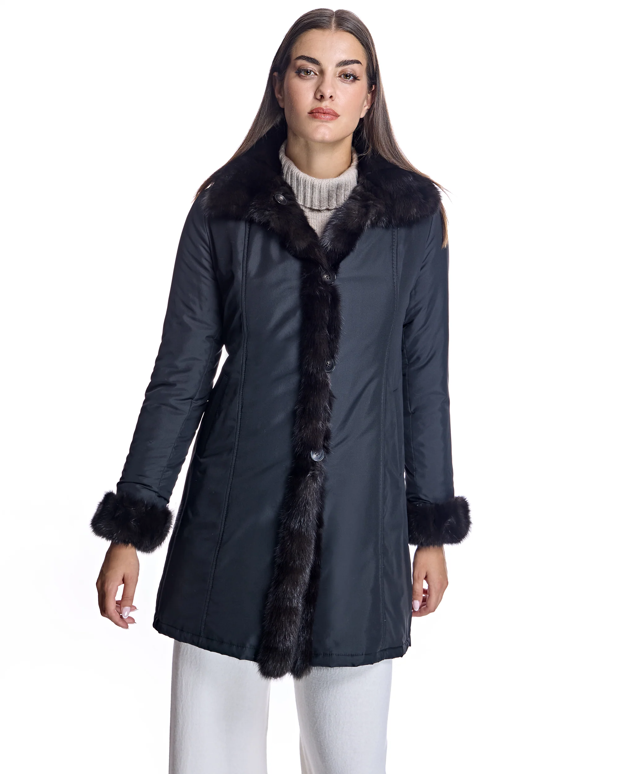 Sable Sections Reversible Coat - Image 7
