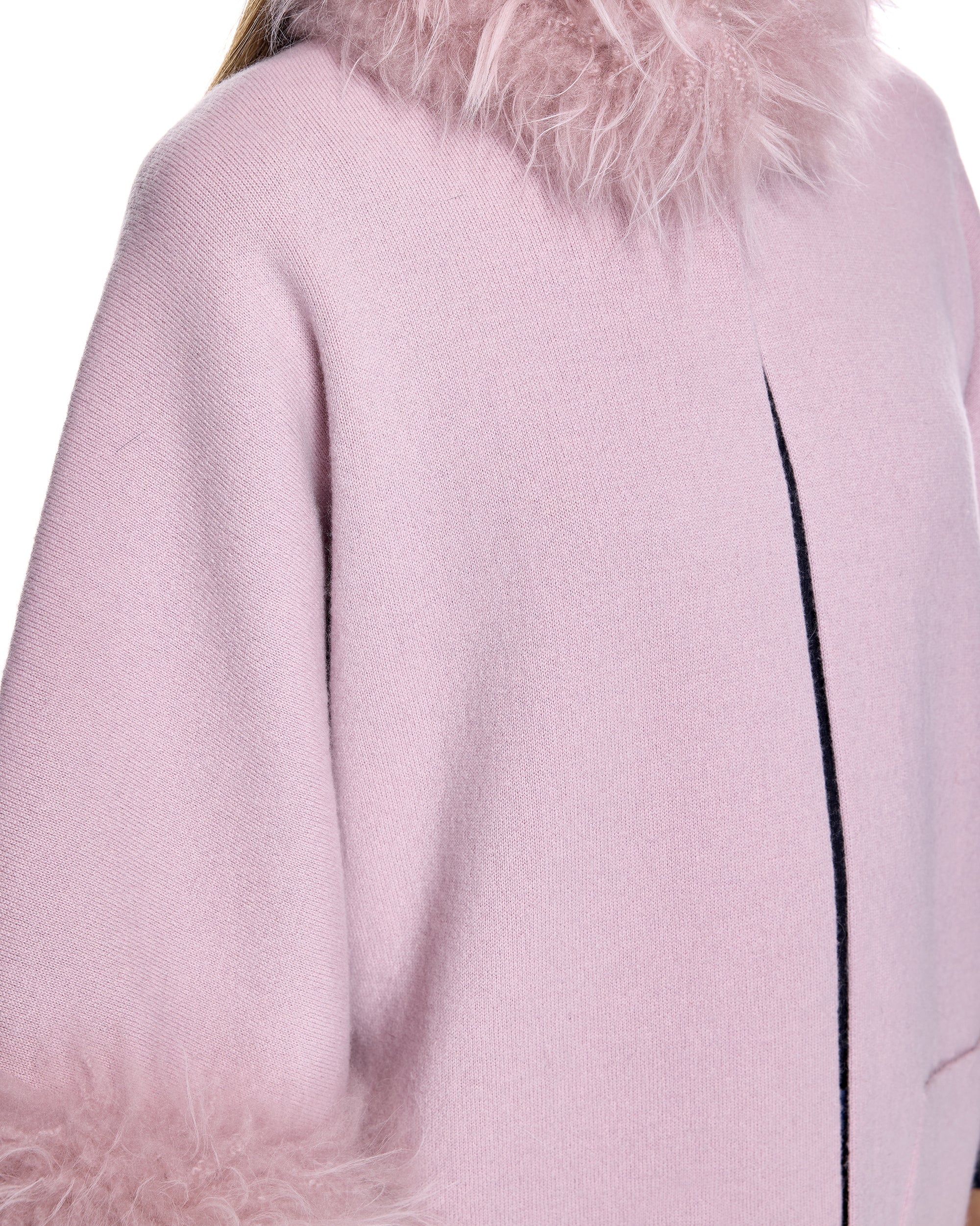 Cashmere Kimono with Cashmere Goat Trim-Maximilian - Image 14