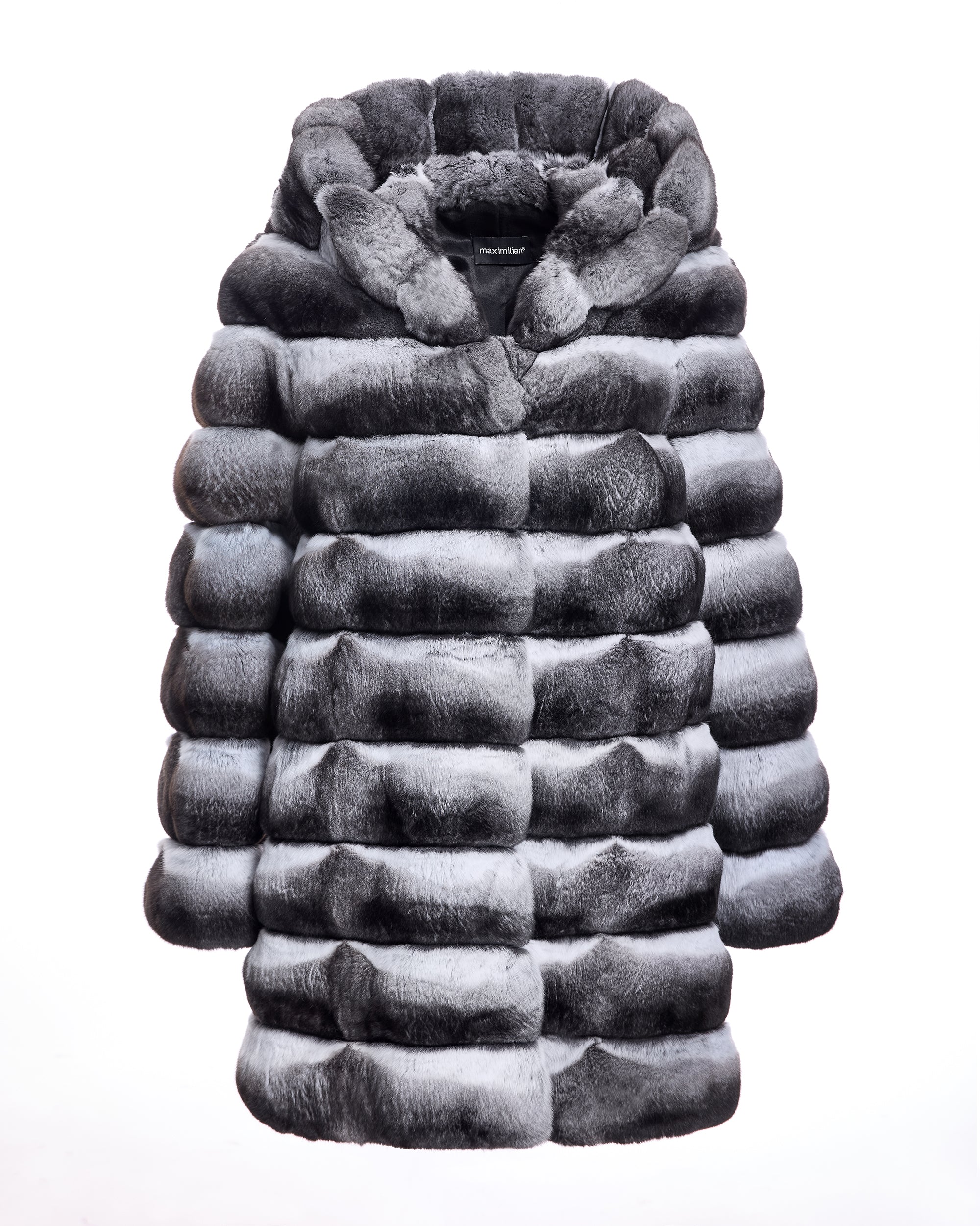 Chinchilla Hooded Coat - Image 5