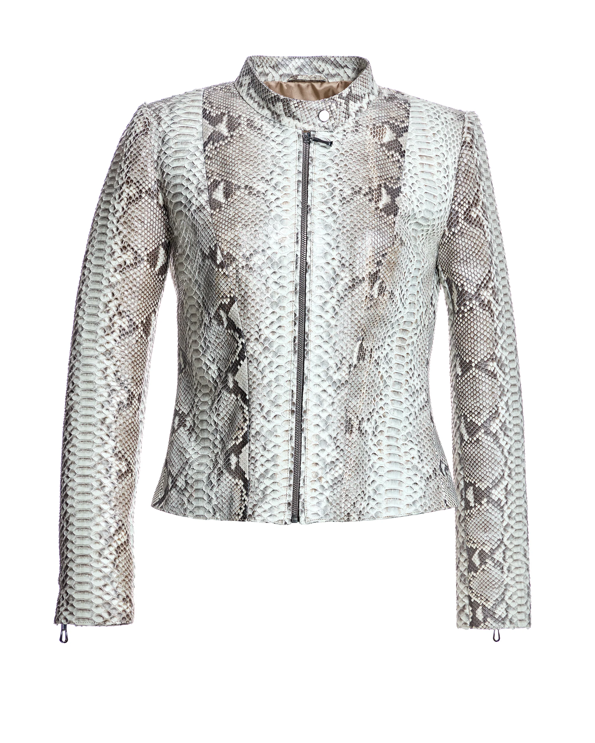 Collarless Python Jacket-Maximilian - Image 5