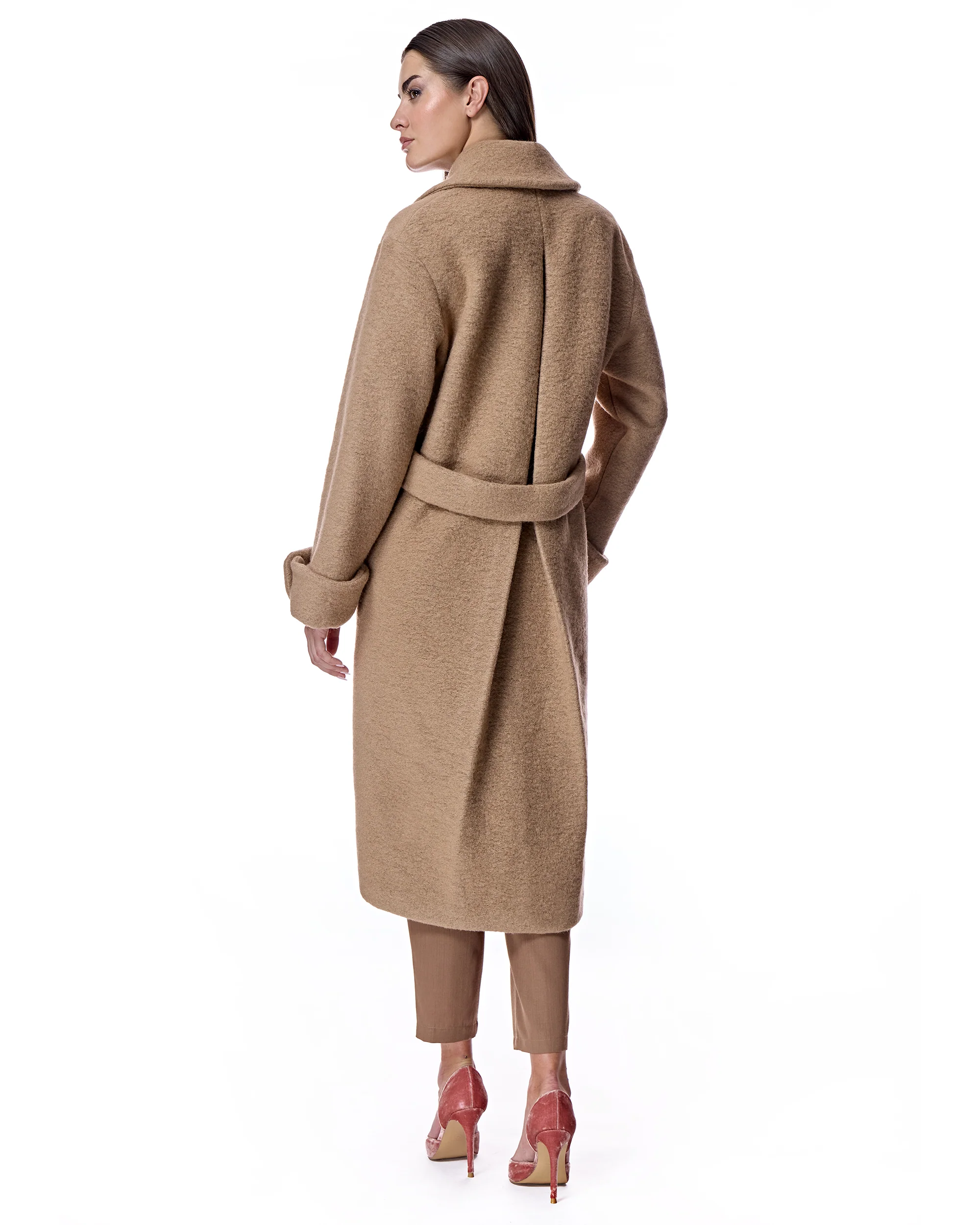 Double Breasted Wool Coat - Image 3