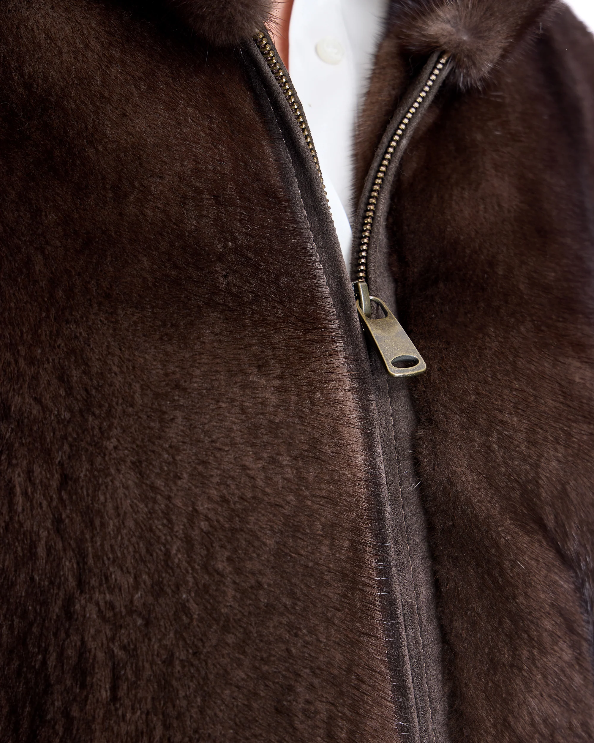 Hooded Mink Jacket - Image 5