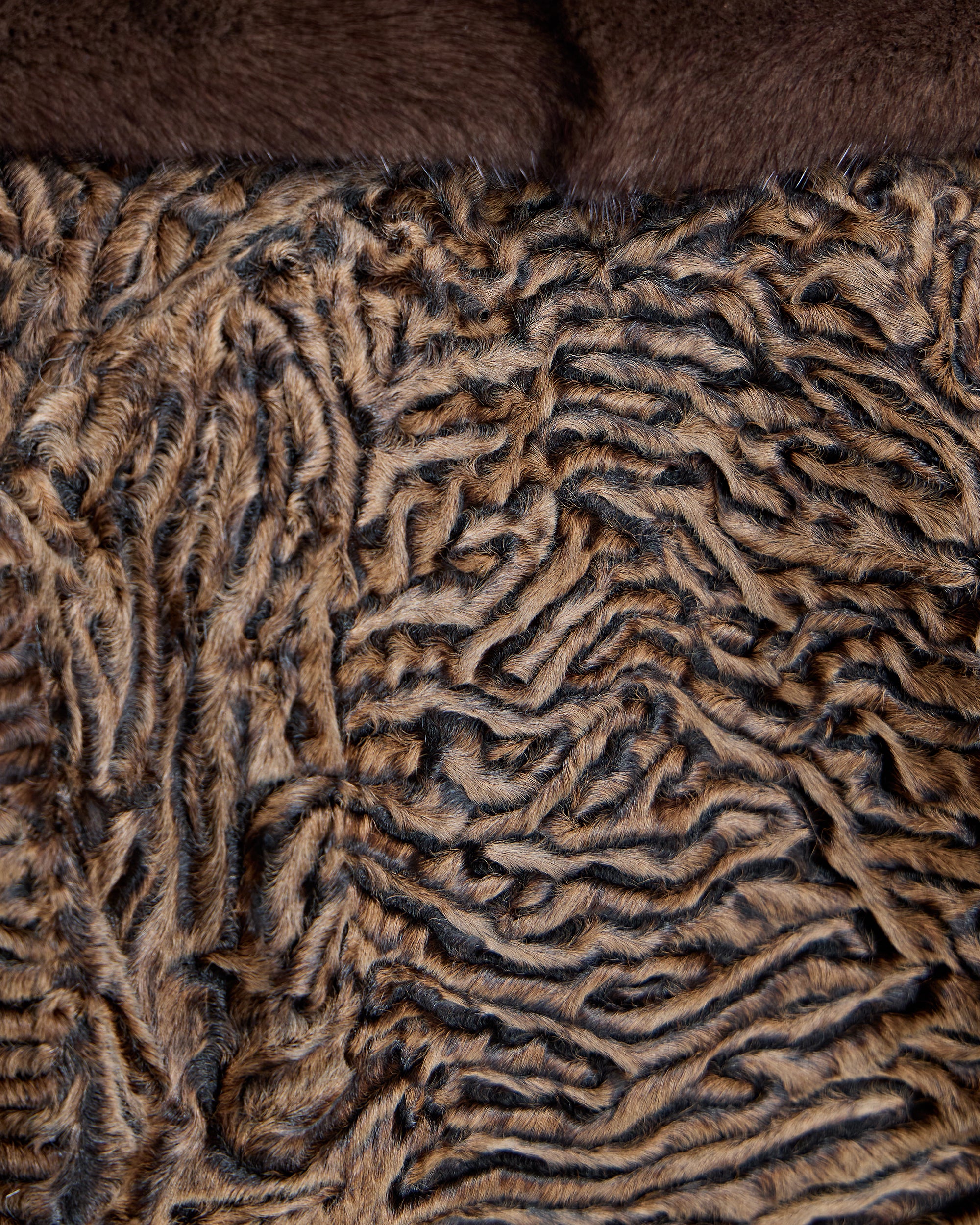 Swakara Lamb Jacket with Mink Notch Collar-Maximilian - Image 6