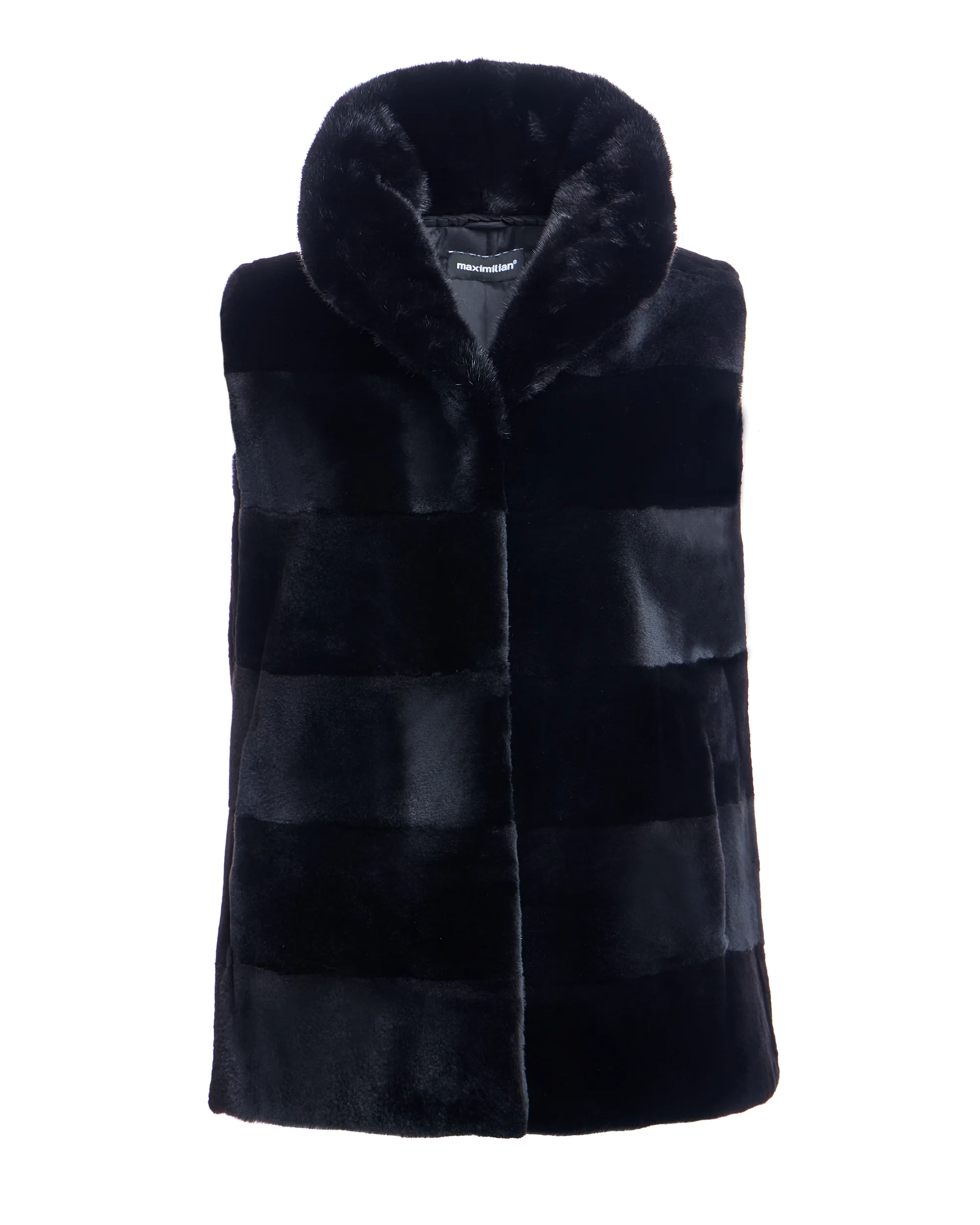 Horizontal Sheared Mink Vest - Image 5