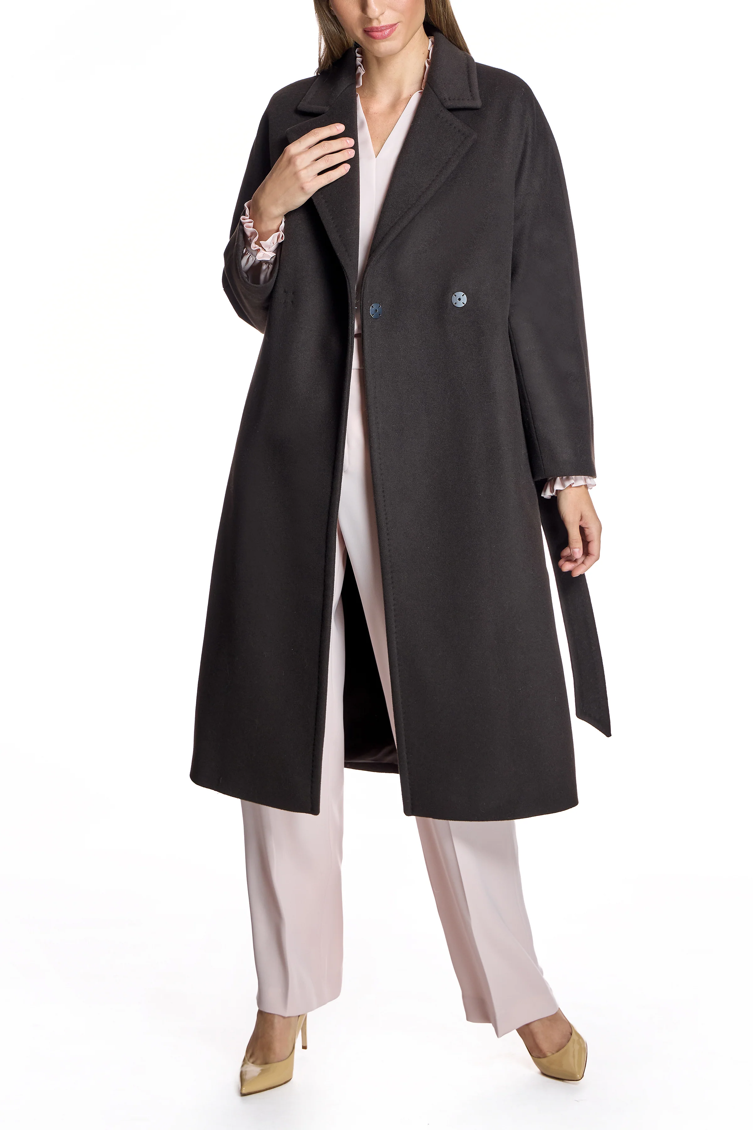 Belted Italian Wool blend Coat - Image 4