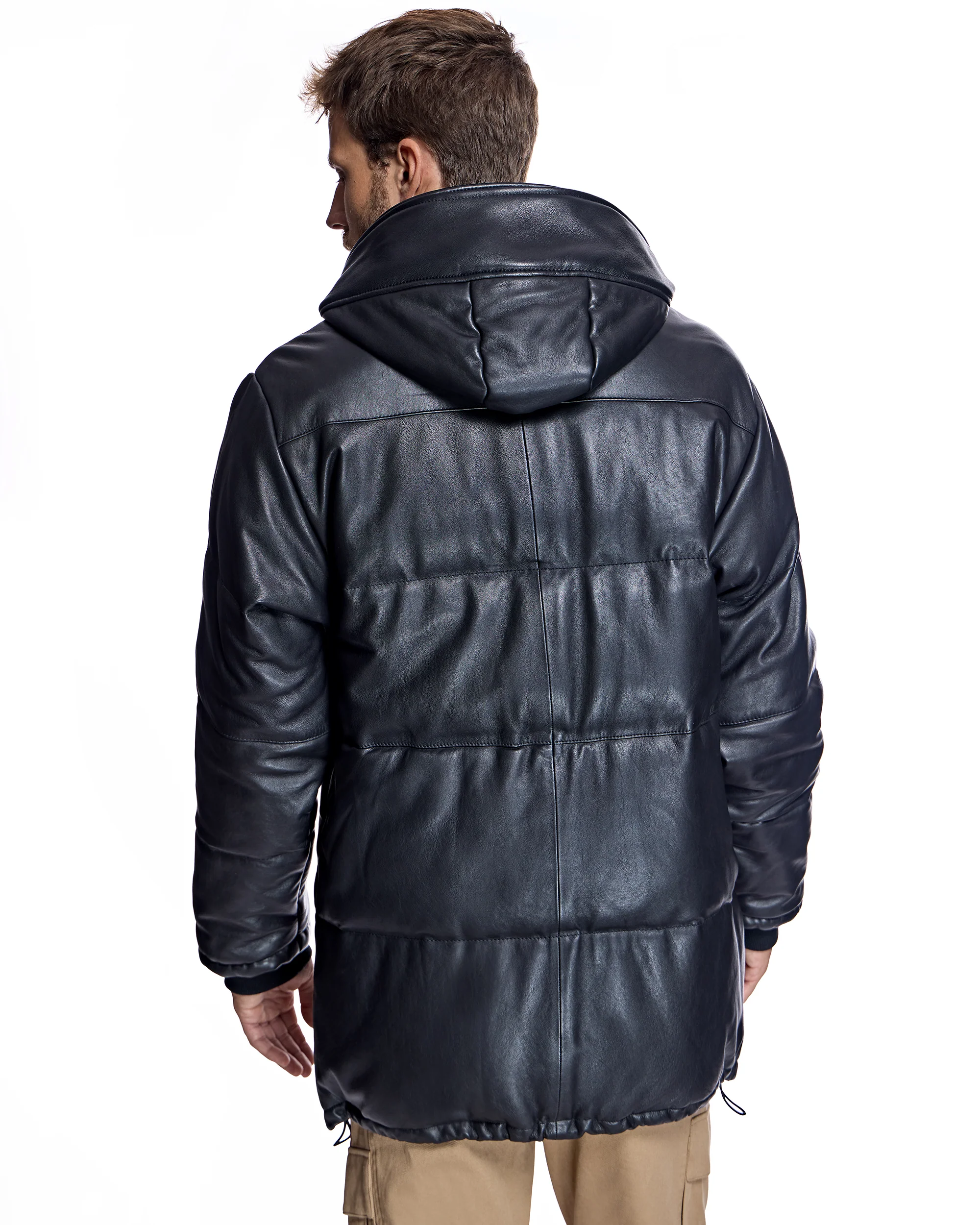 Men's Horizontal Leather Jacket - Image 3