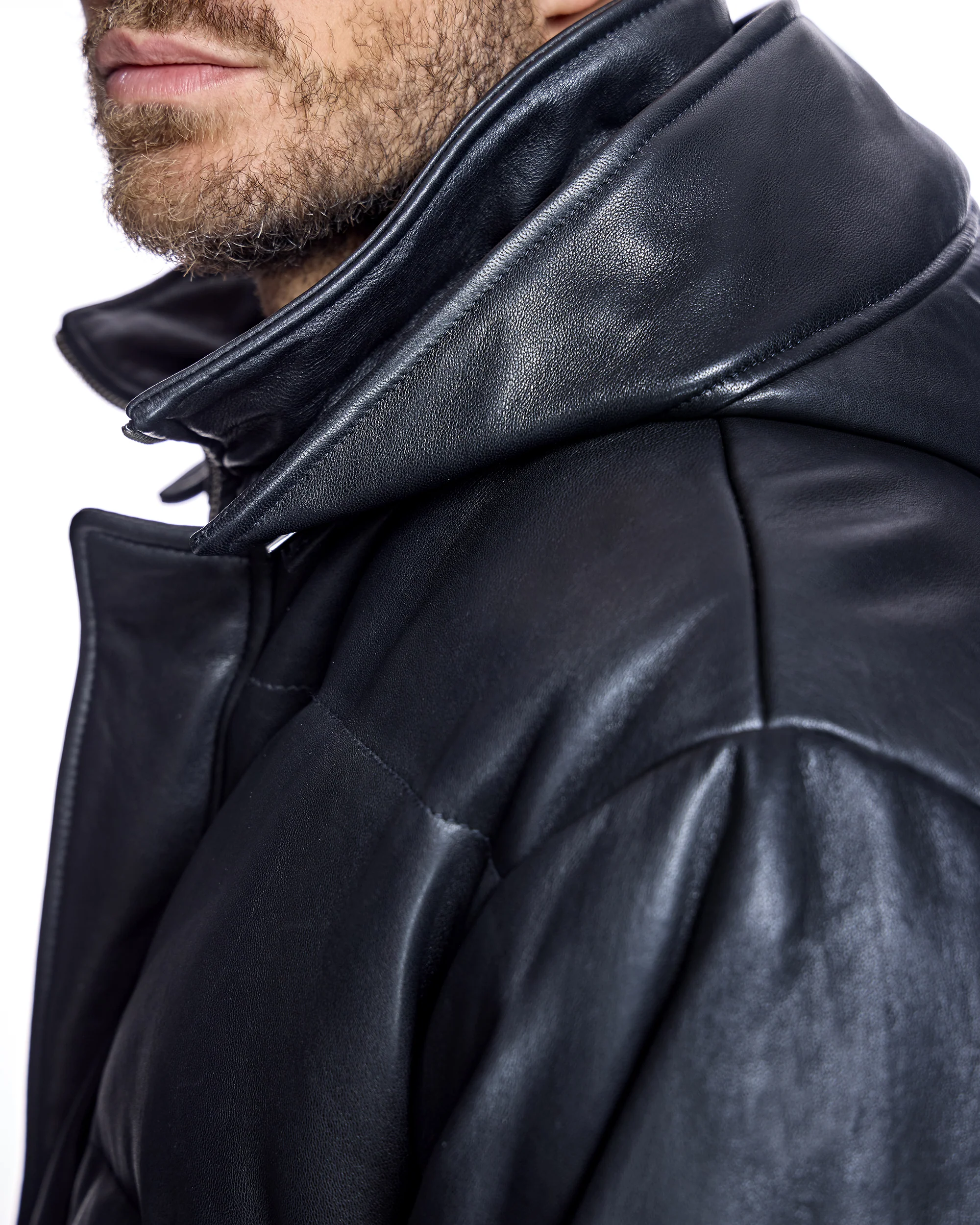 Men's Horizontal Leather Jacket - Image 6