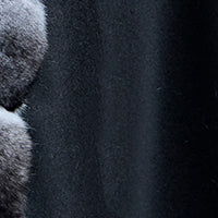 Cashmere Cape with Chinchilla Trim - Image 6