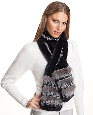 Julia & Stella Knitted Rabbit Pull Thru Scarf With Fox Inserts - Image 4