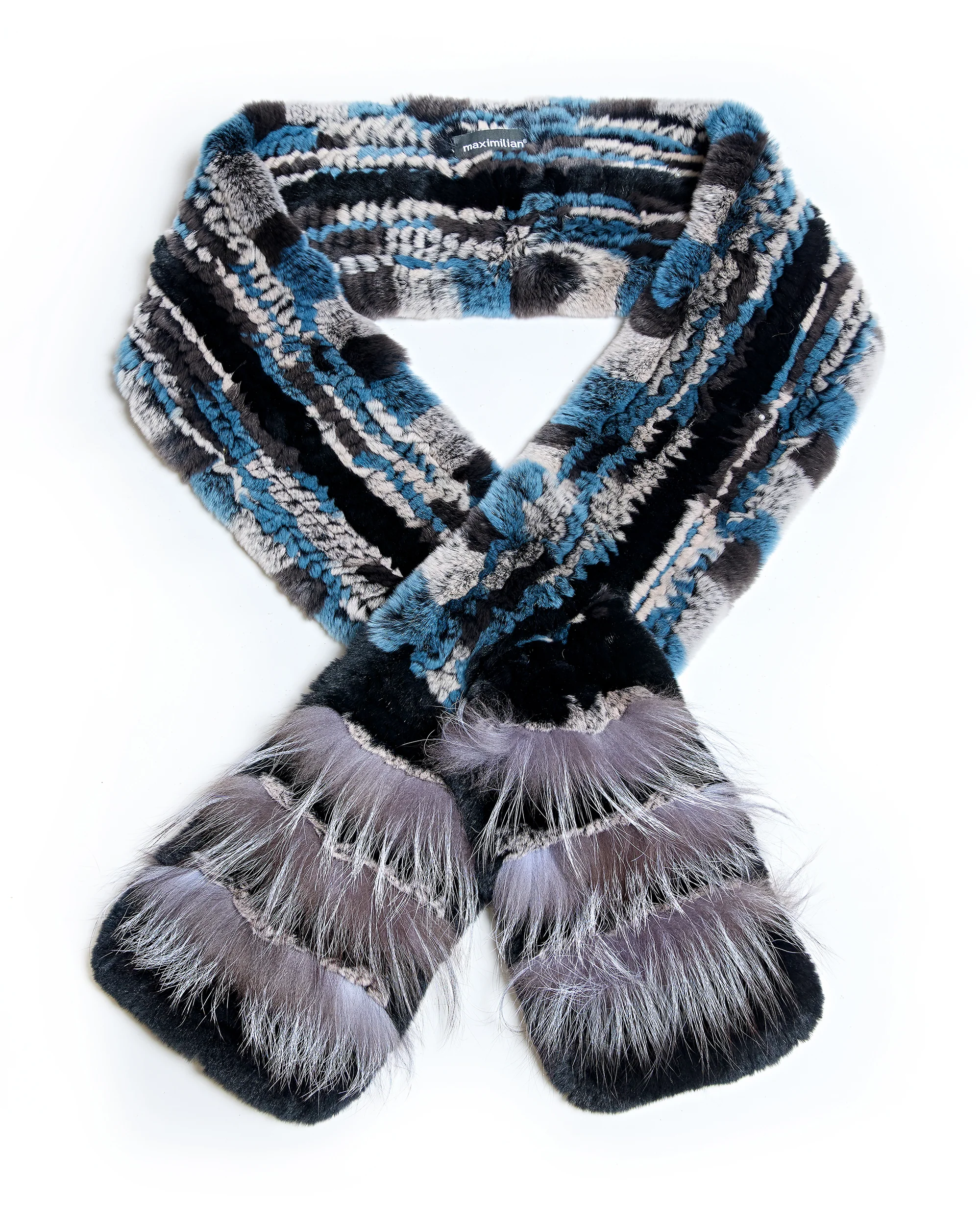 Julia & Stella Knitted Rabbit Pull Thru Scarf With Fox Inserts - Image 9