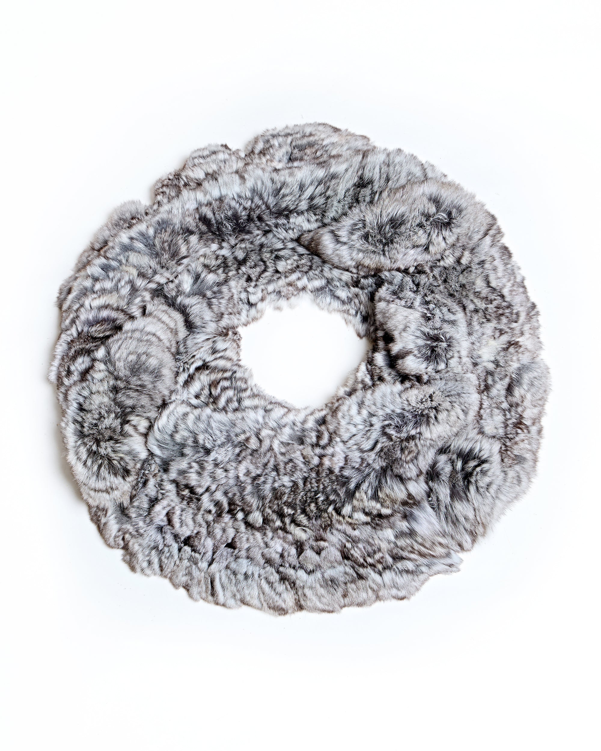 Knitted Chinchilla Section Infinity Scarf - Image 3