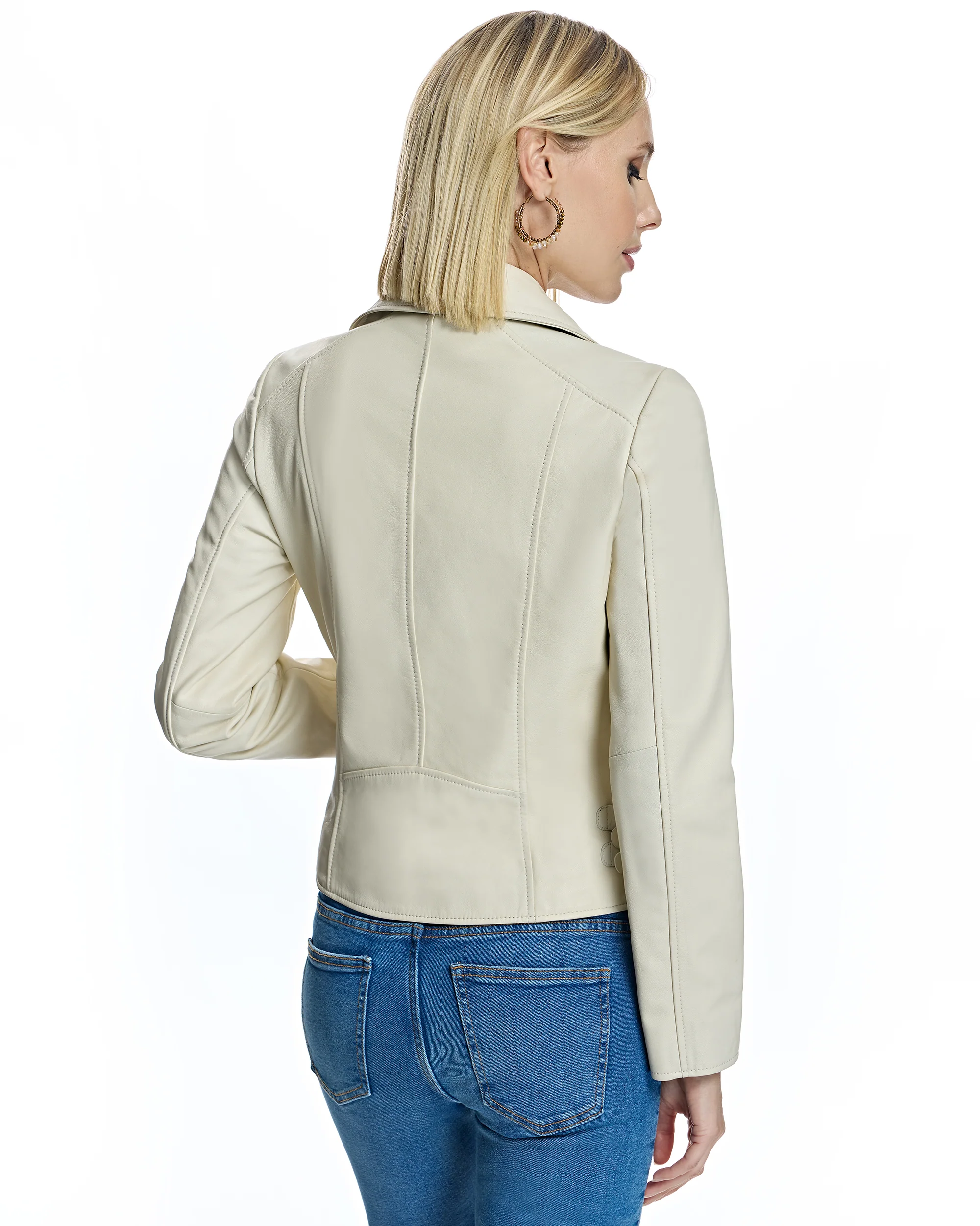 Leather Biker Jacket - Image 3
