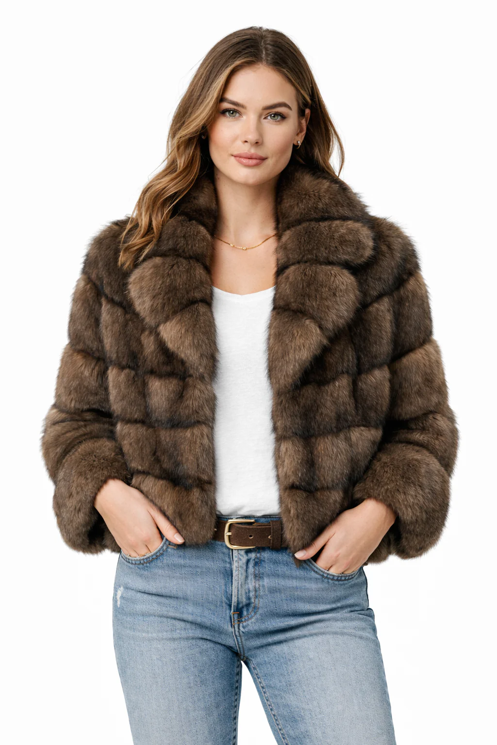 Tip-Dyed Barguzin Russian Sable Jacket - Image 5