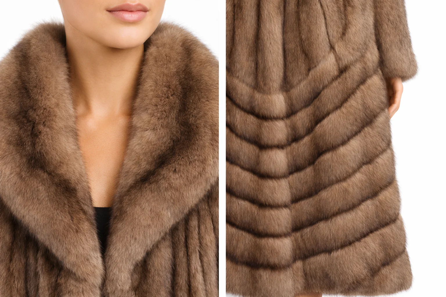 Maximilian 49" Tortora Dyed Russian Sable Coat - One of a Kind - Image 3