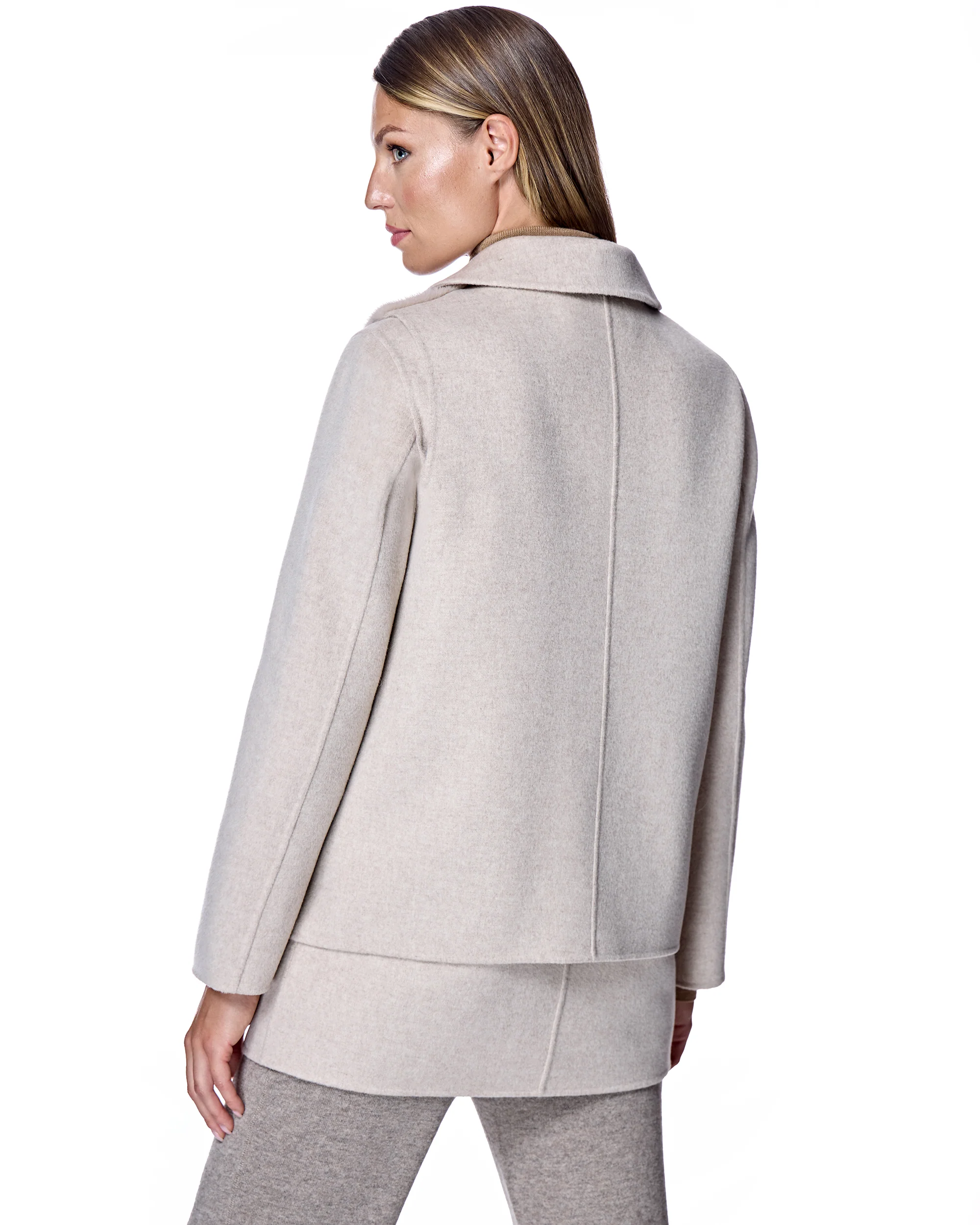 Maximilian Wool Jacket with Mink Vest - Image 3