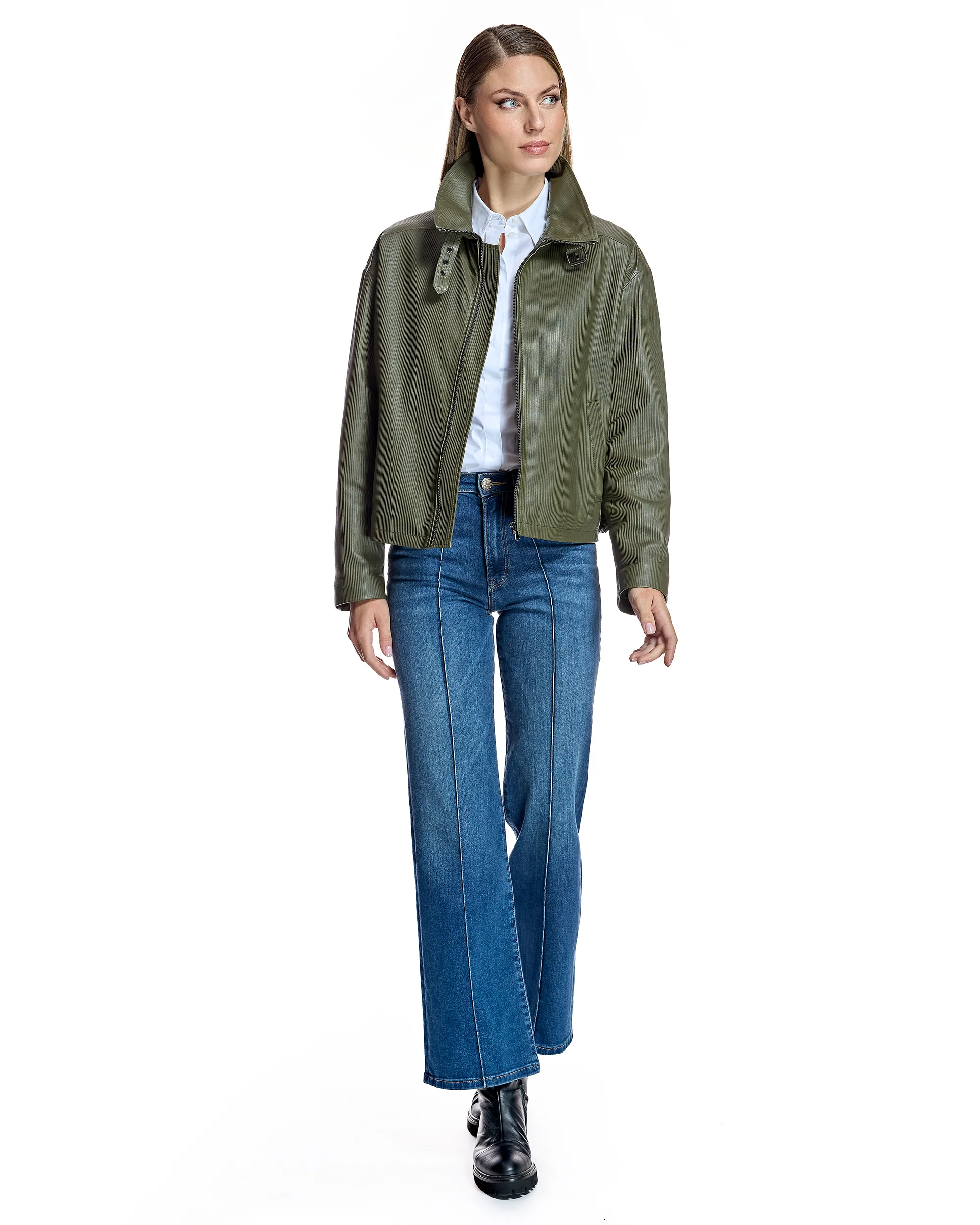 Maximilian Oversized Italian Leather Jacket-Maximilian - Image 4