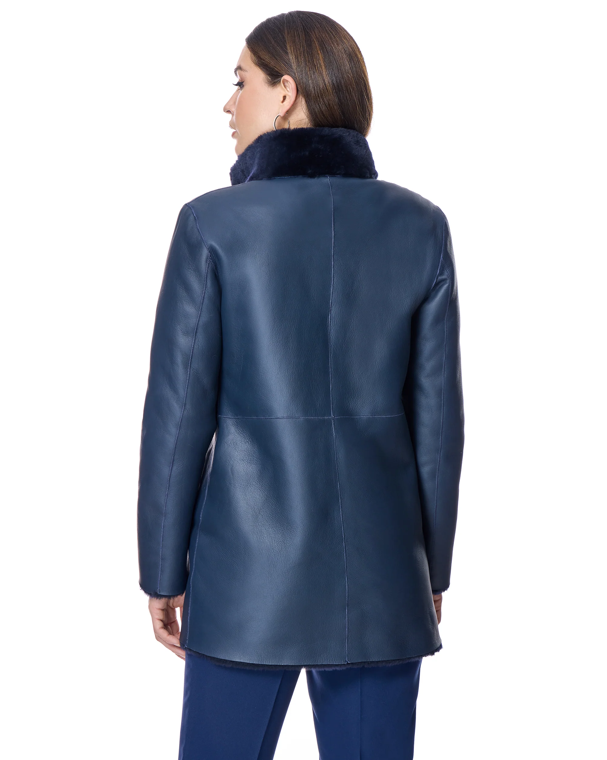 Reversible Shearling Lamb Jacket-Maximilian - Image 4