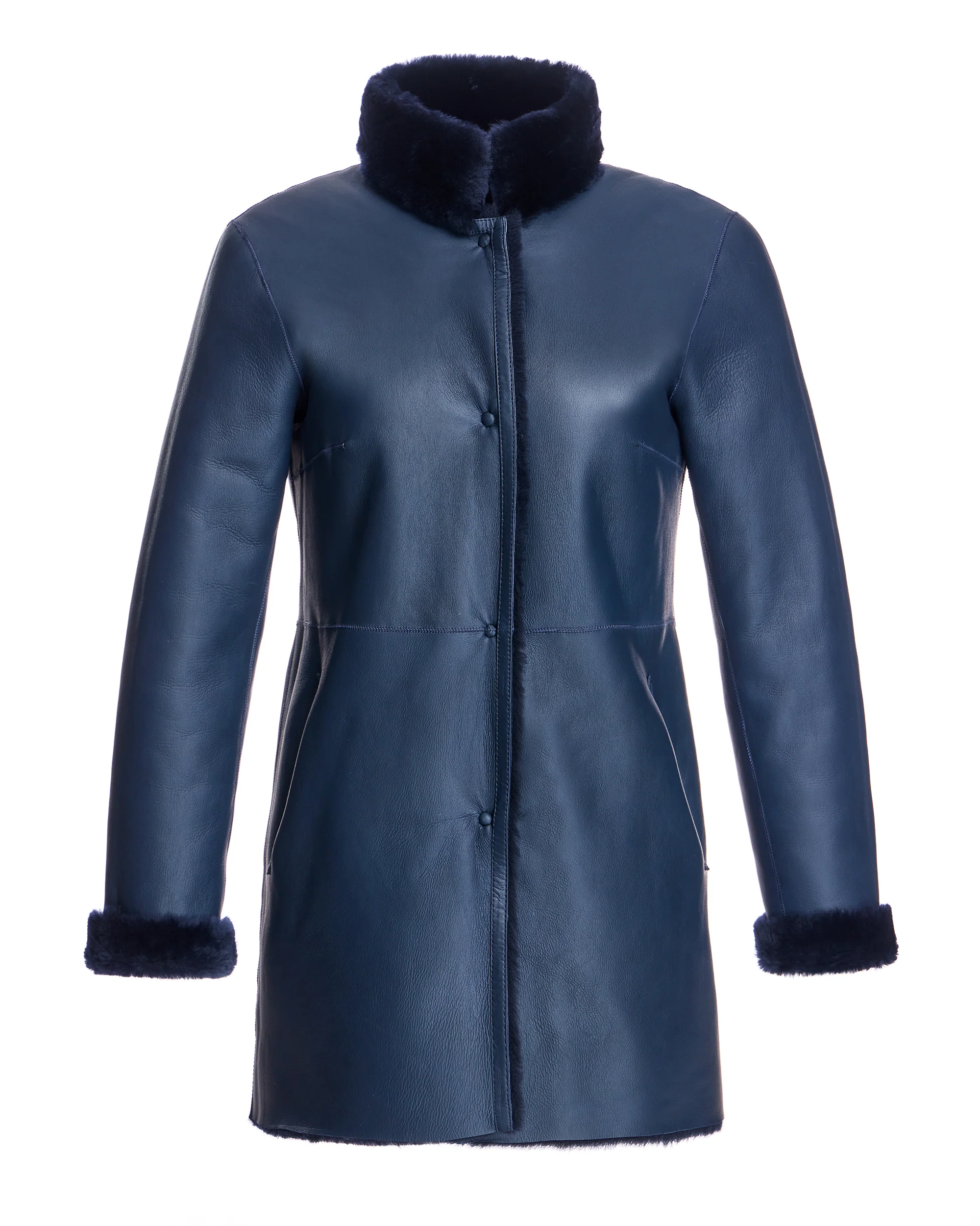 Reversible Shearling Lamb Jacket-Maximilian - Image 5