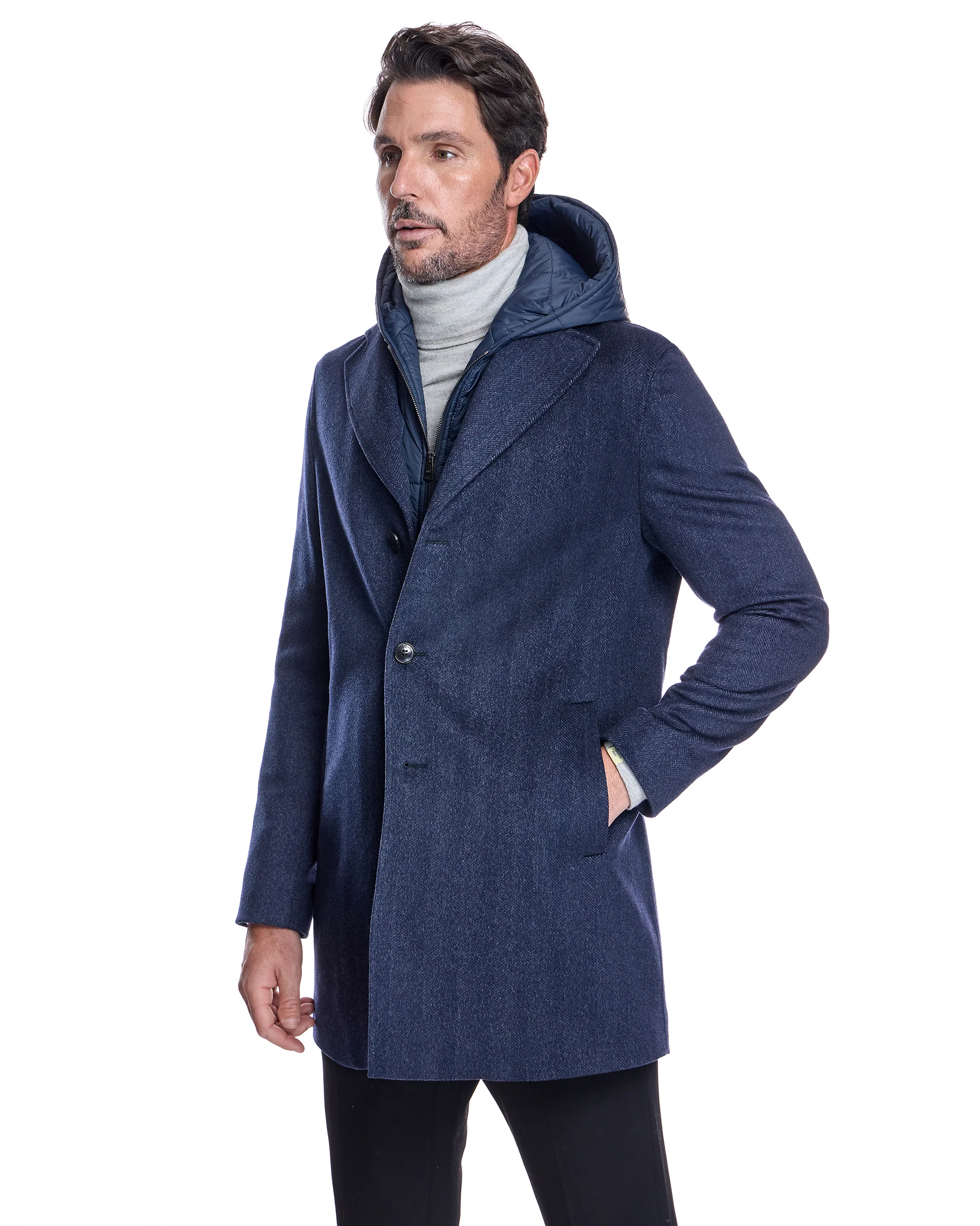 Men's Hooded Wool Jacket - Image 6