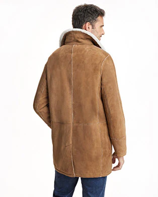 Men's Shearling Coat - Image 7