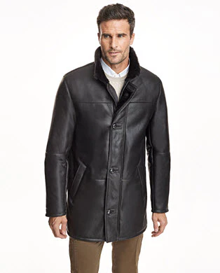 Men's Shearling Coat - Image 5