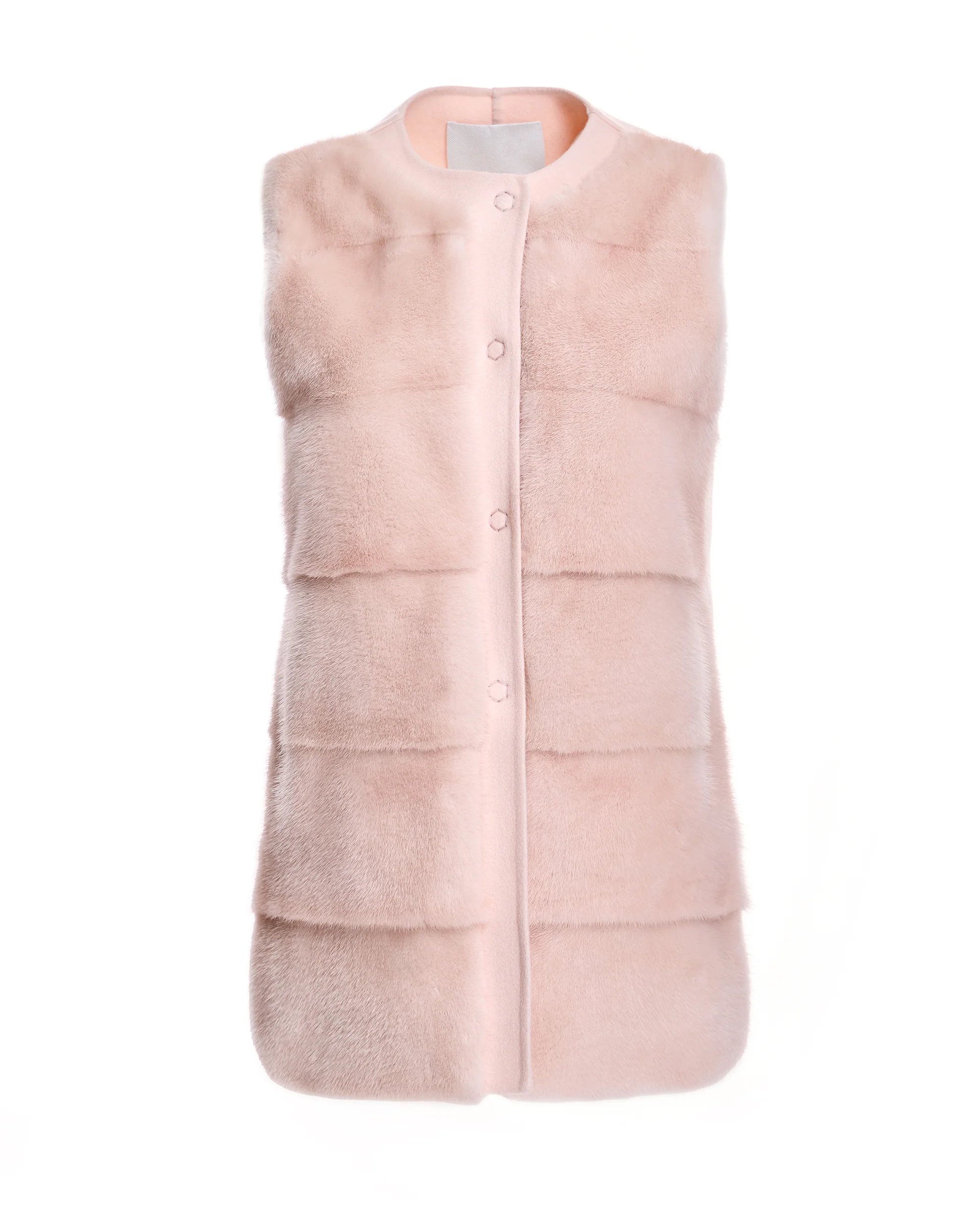 Mink Vest with Cashmere Back - Image 7