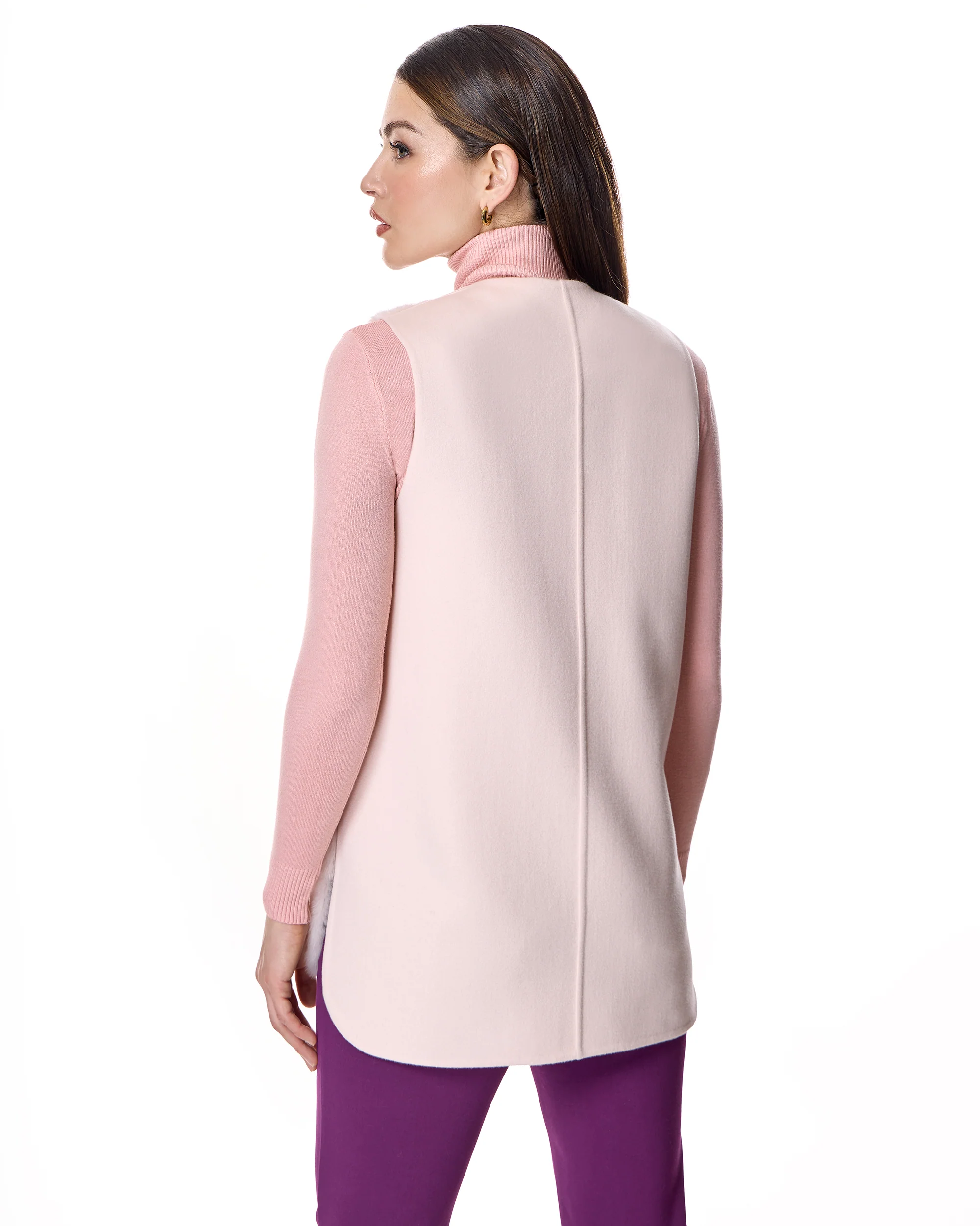 Mink Vest with Cashmere Back - Image 9