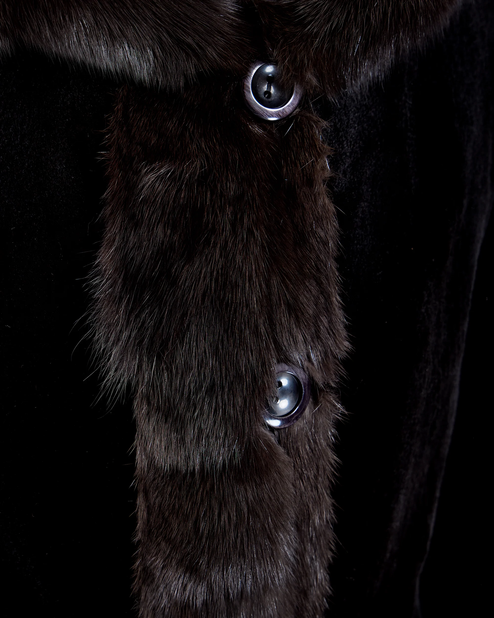 Reversible Sheared Mink & Sable Section Coat - Image 4