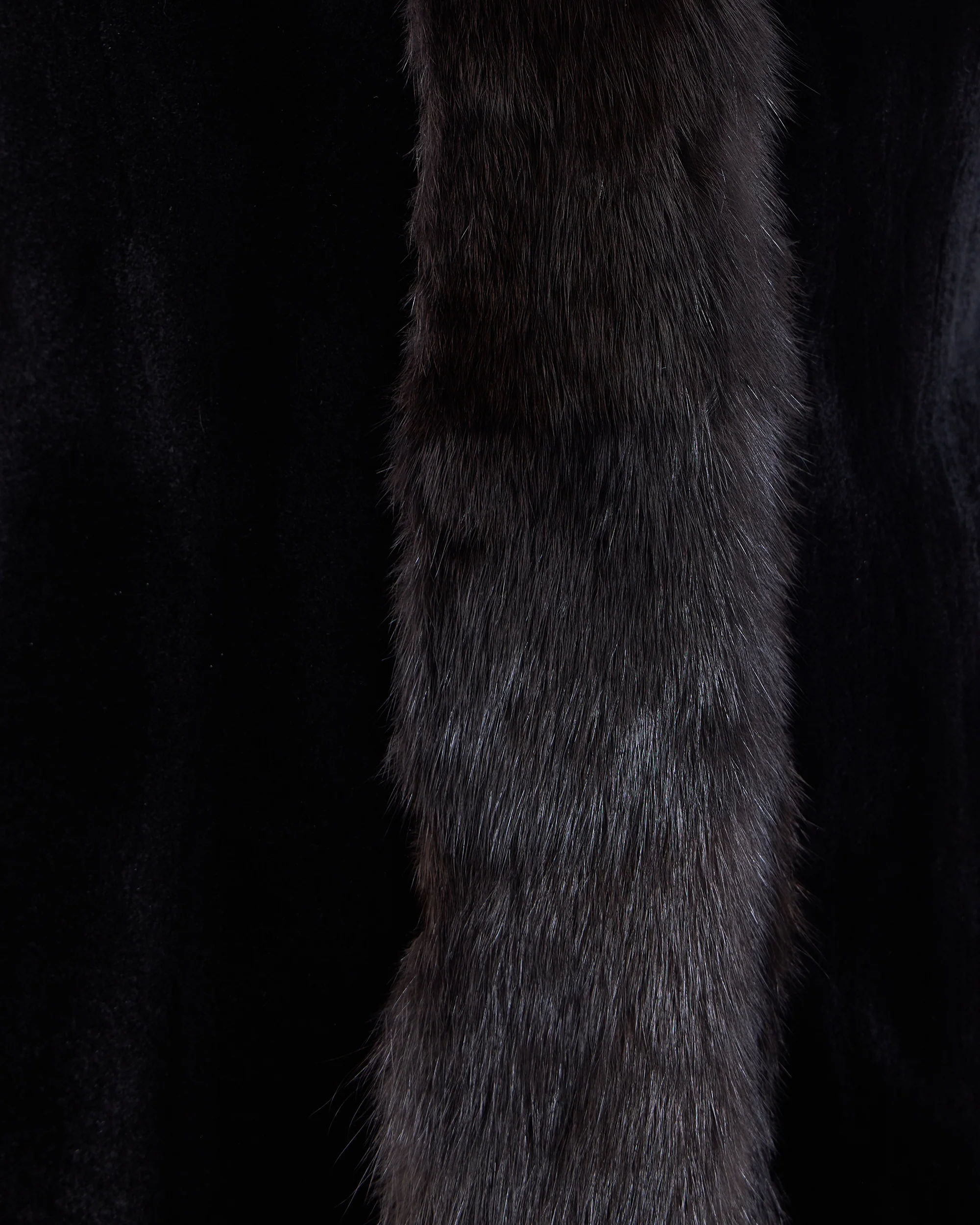 Reversible Sheared Mink & Sable Section Vest - Image 6
