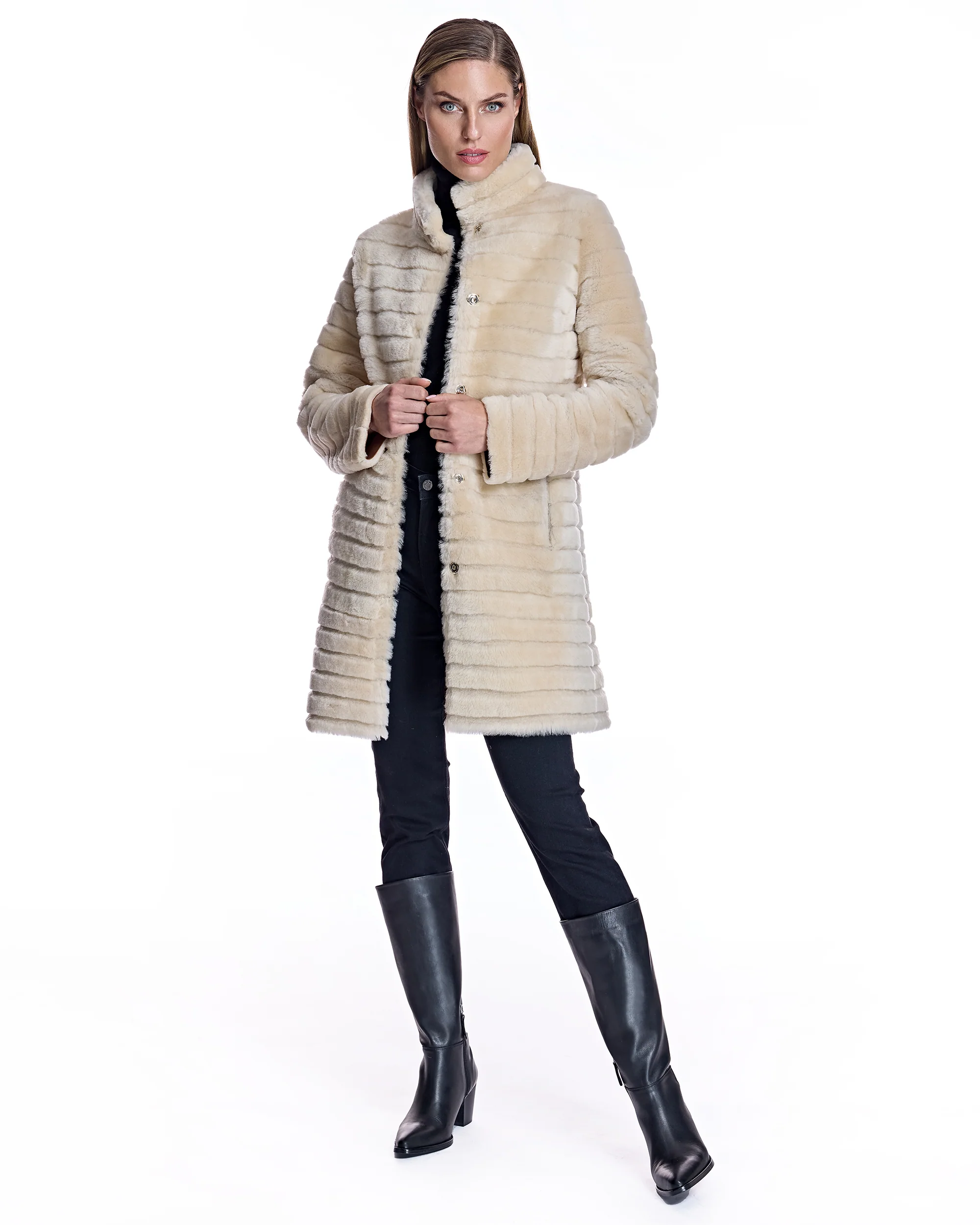 Reversible Shearling Jacket - Image 19