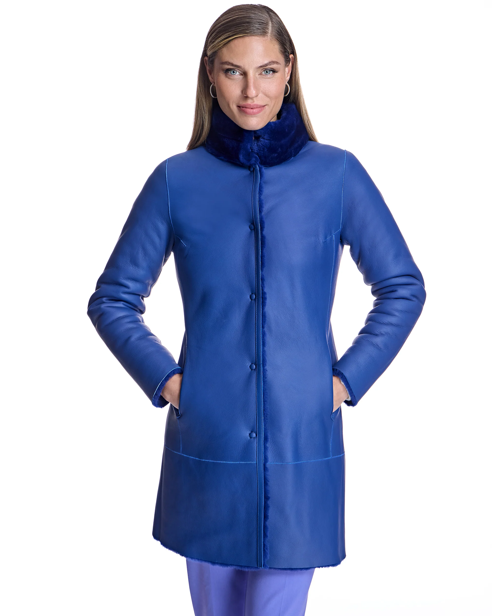 Reversible Shearling Jacket - Image 4