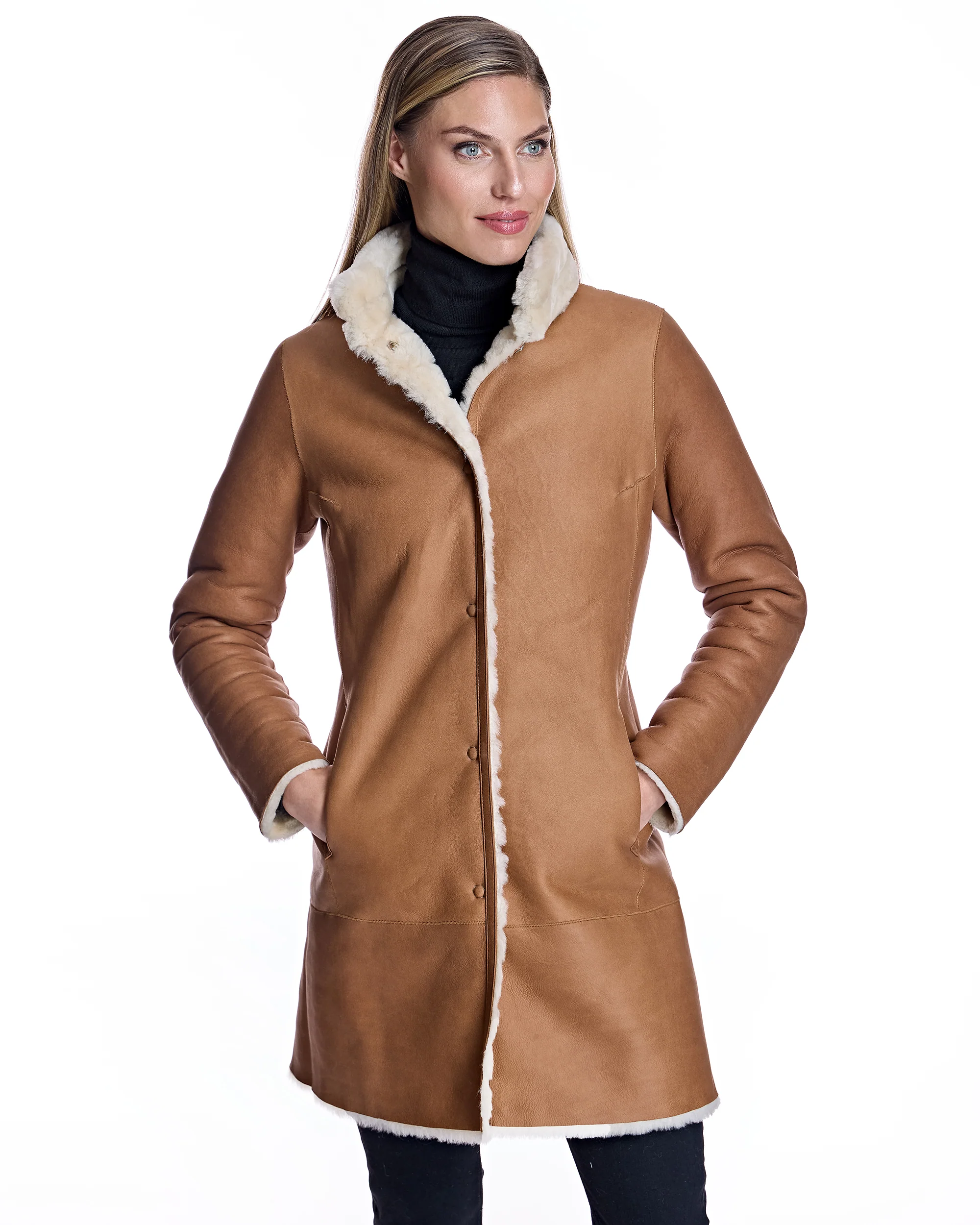 Reversible Shearling Jacket - Image 6