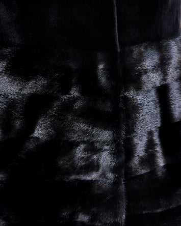 Sheared & Long Hair Mink Coat - Image 6