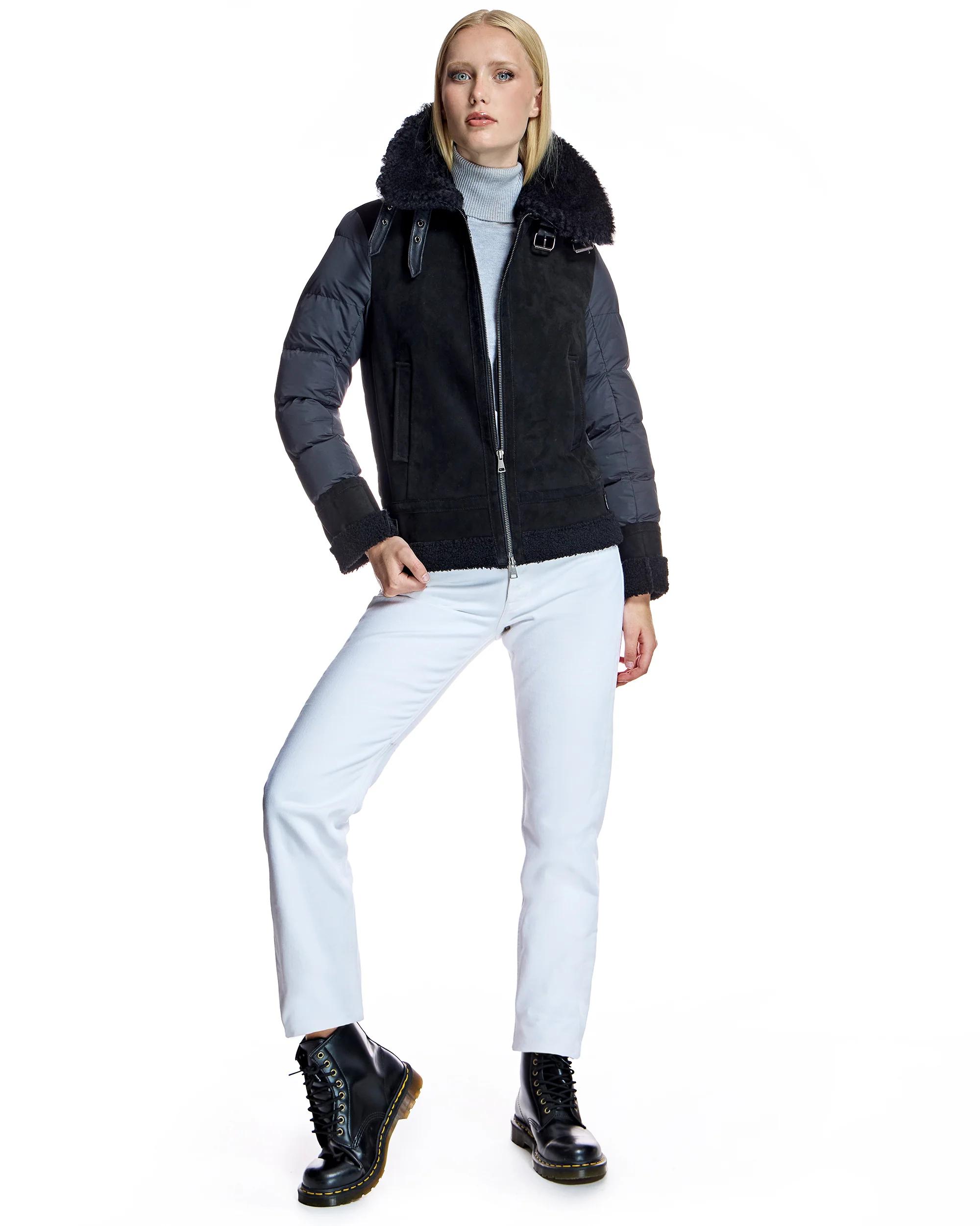 Shearling and Puffer Jacket-Maximilian - Image 4