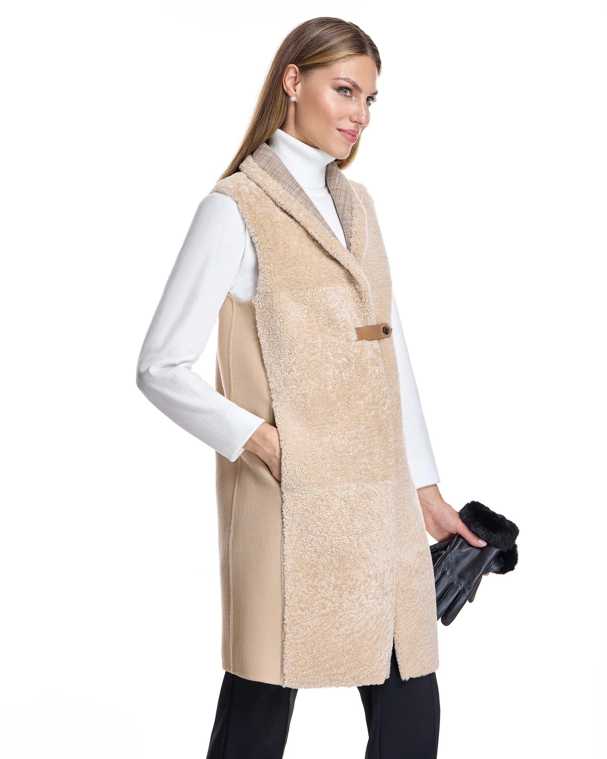 Shearling Lamb Vest - Image 4