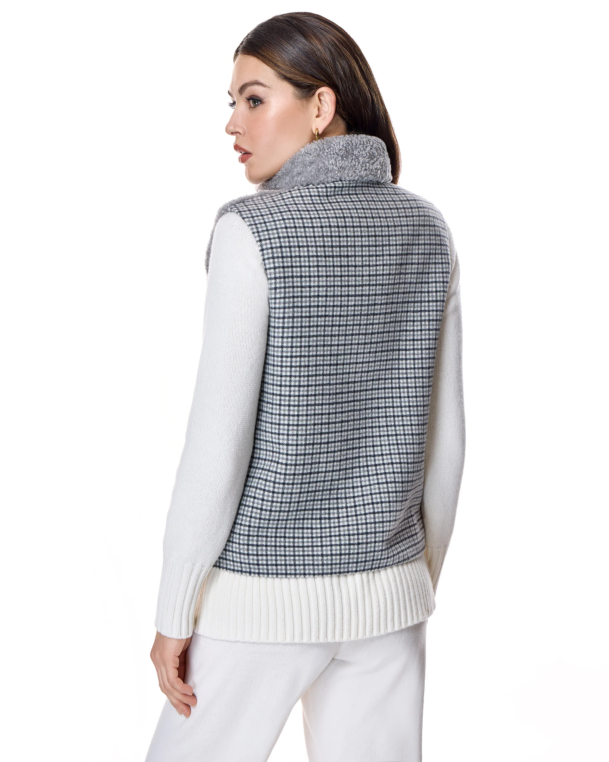 Shearling Lamb Vest-Maximilian - Image 4