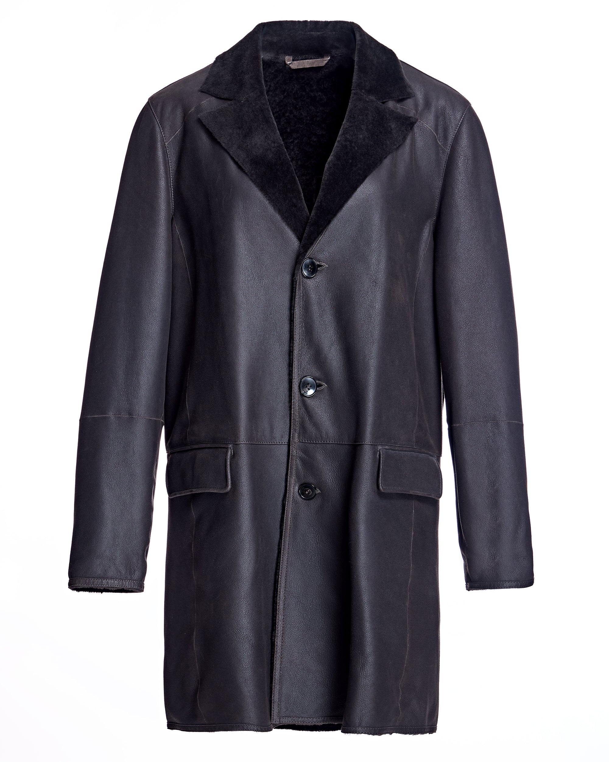 Men's Nappa Shearling Coat - Image 5